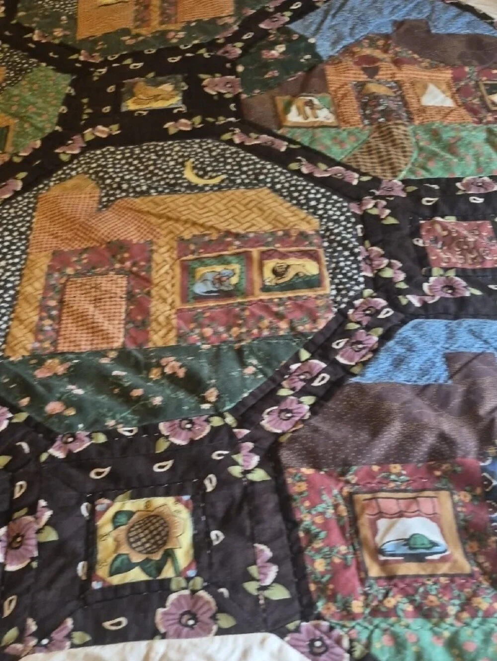 jcpenney Multicolor Patchwork Cottage Quilt with Stars
